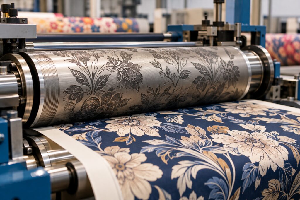 Industrial Floral Textile Printing